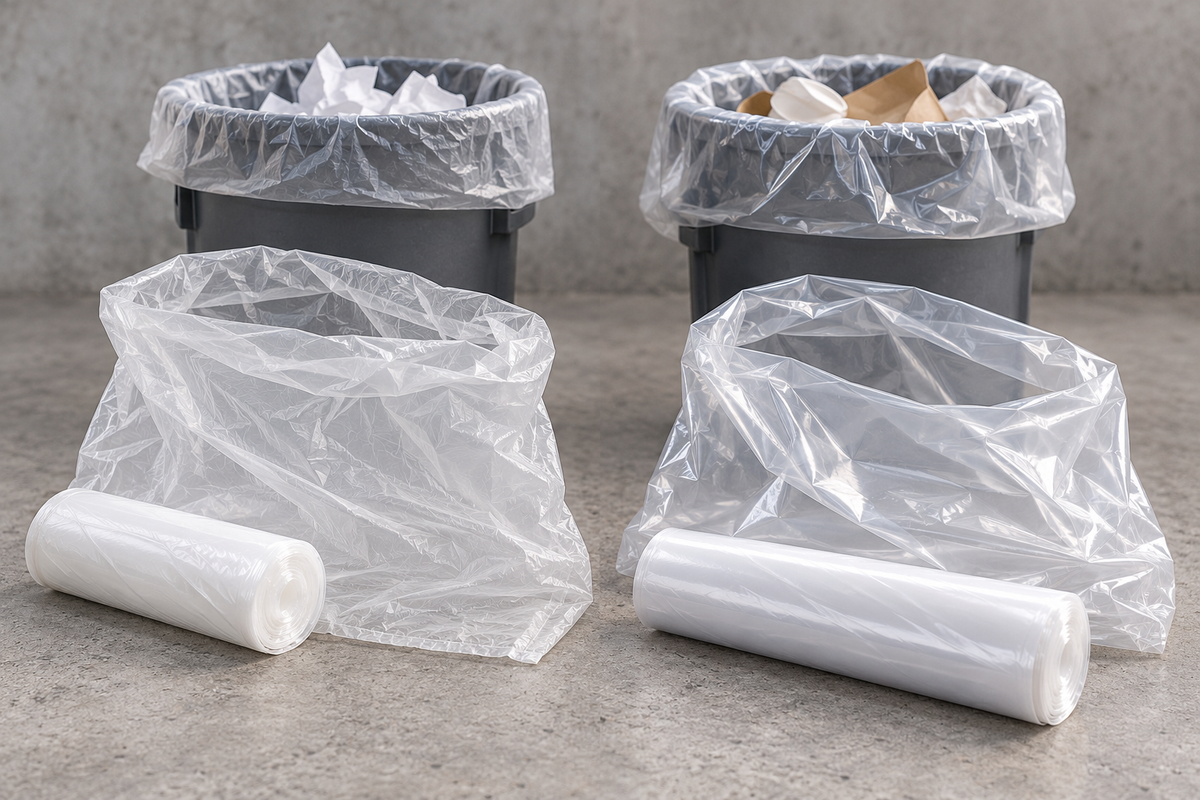 High-Density vs. Low-Density Trash Liners: What's the Difference?