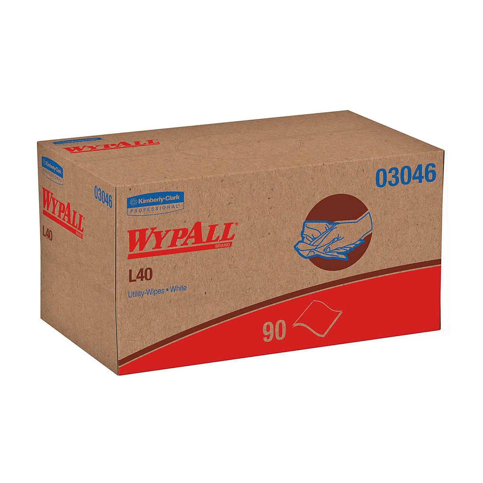 WypAll L40 Wipers White 10.8 x 10, Pop-Up Box