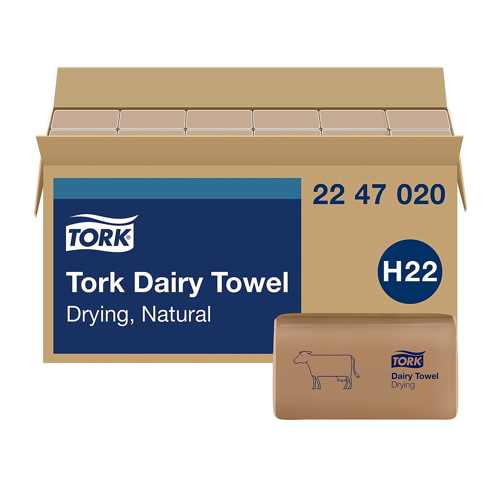 Tork Singlefold Dairy Towels Kraft