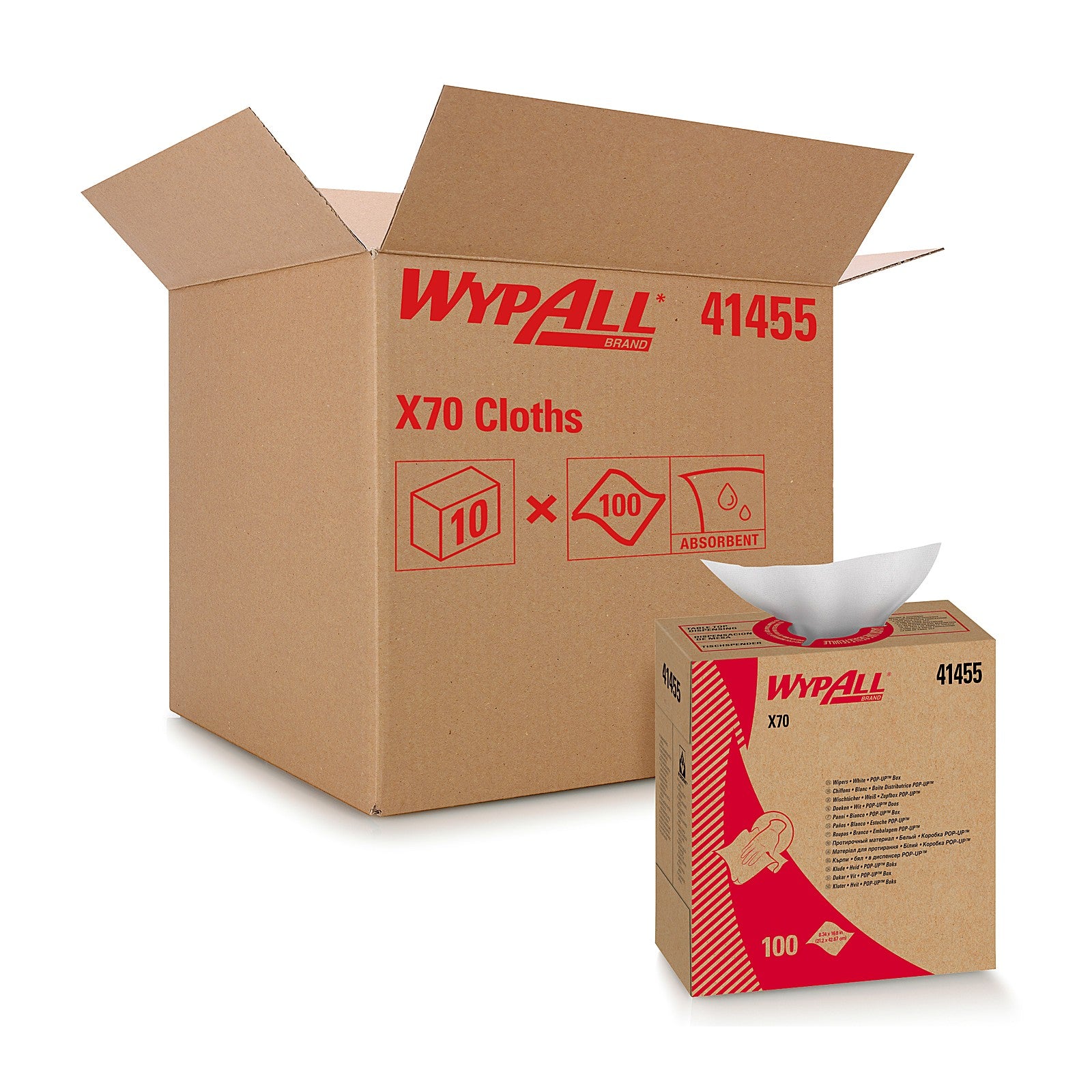 WypAll X70 Wipers White 9.1 x 16.8, Pop-Up Box