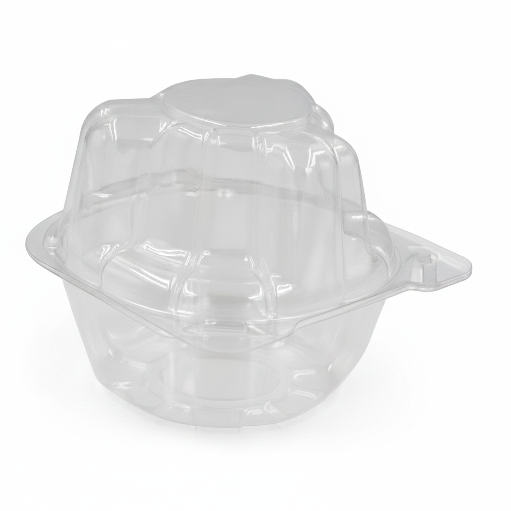 Muffin / Cupcake Hinged Container Clear 1-Count