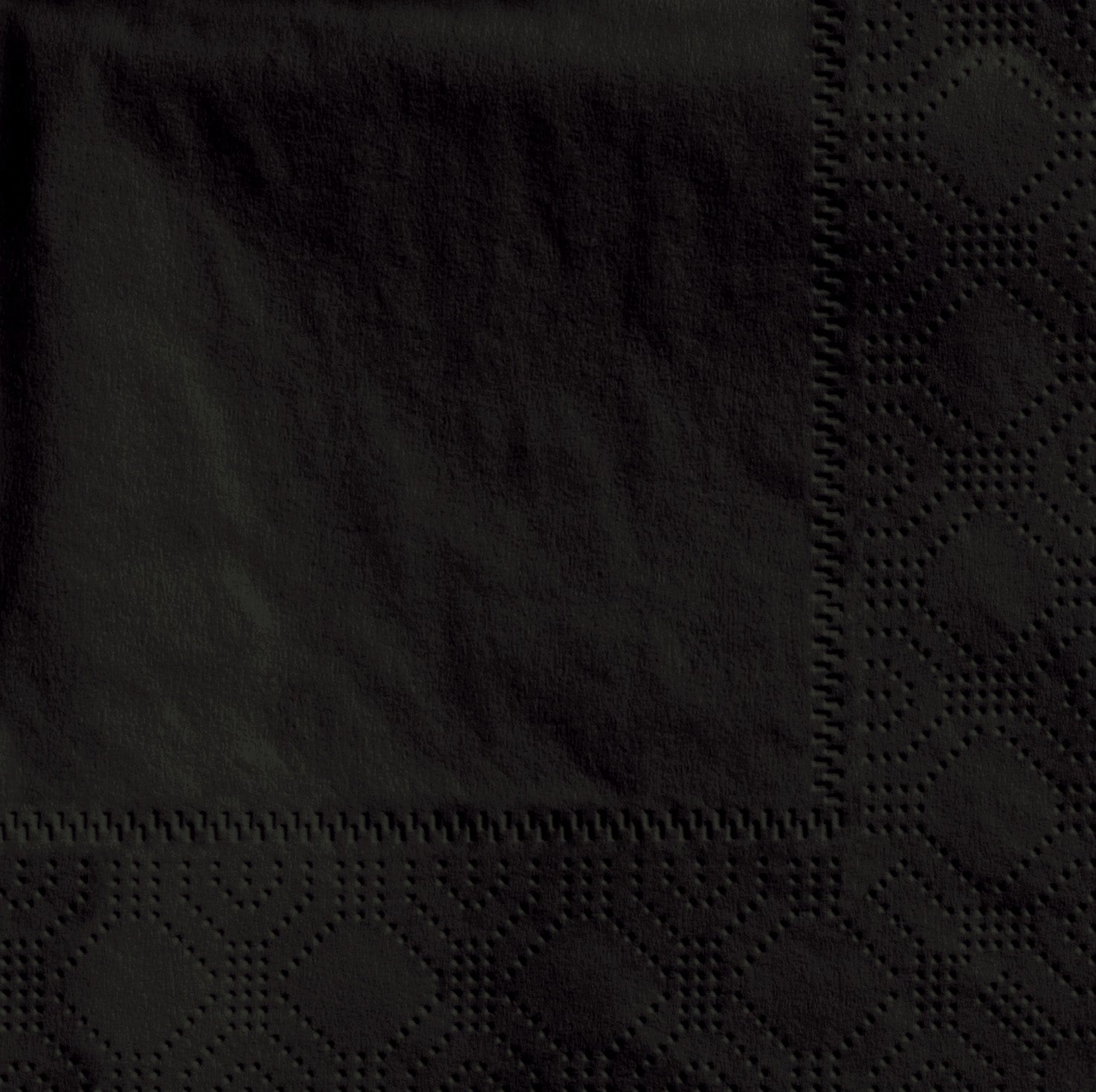 Black 2-Ply Beverage Napkin