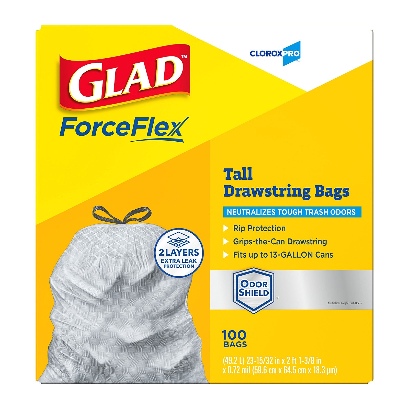 CloroxPro Tall Kitchen Trash Bags 13 Gallon