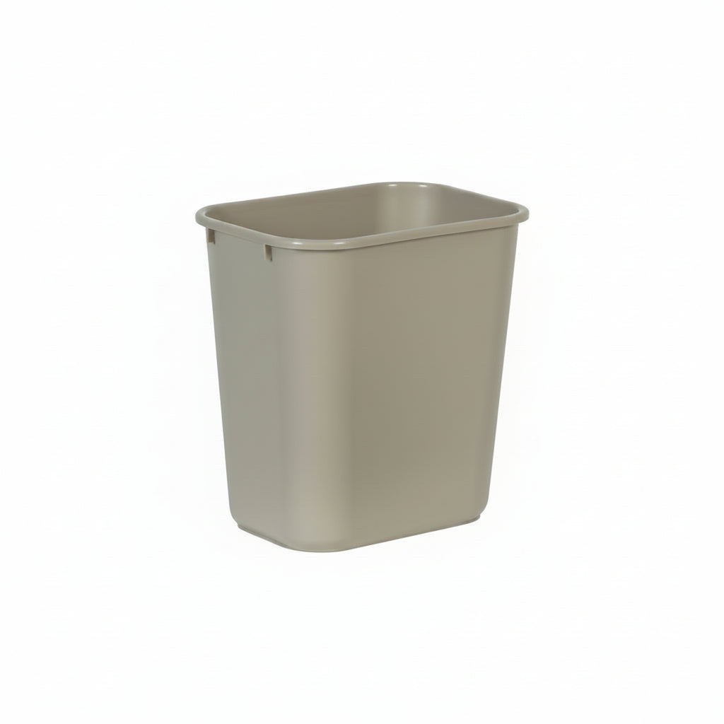 Medium Wastebasket Beige 28 Quart