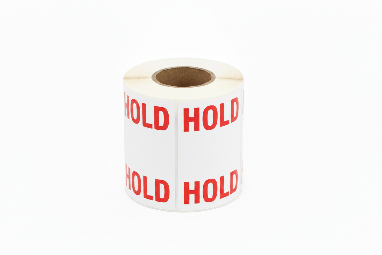 "PARTIAL" & "HOLD" Labels - 2" x 3" Roll