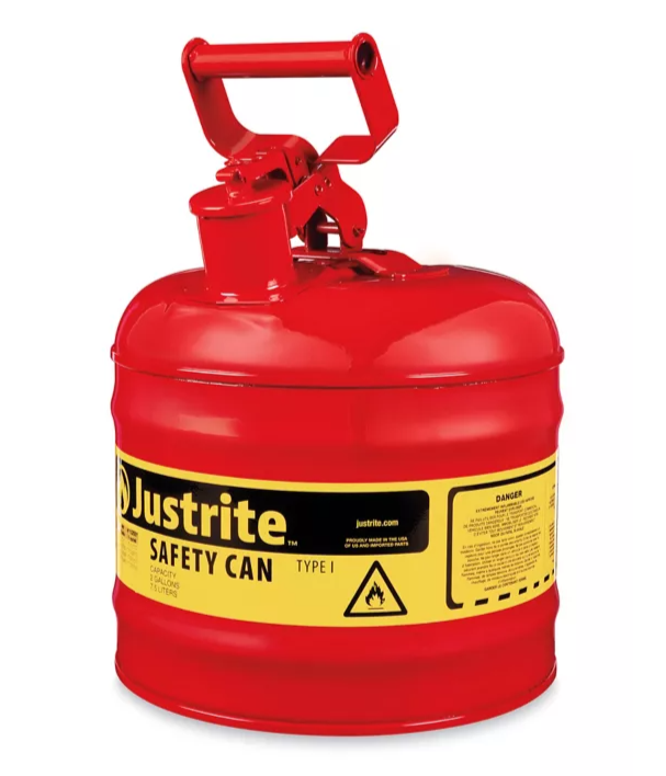 Type I Steel Gas Safety Can with SS Flame Arrestor and Swinging Handle
