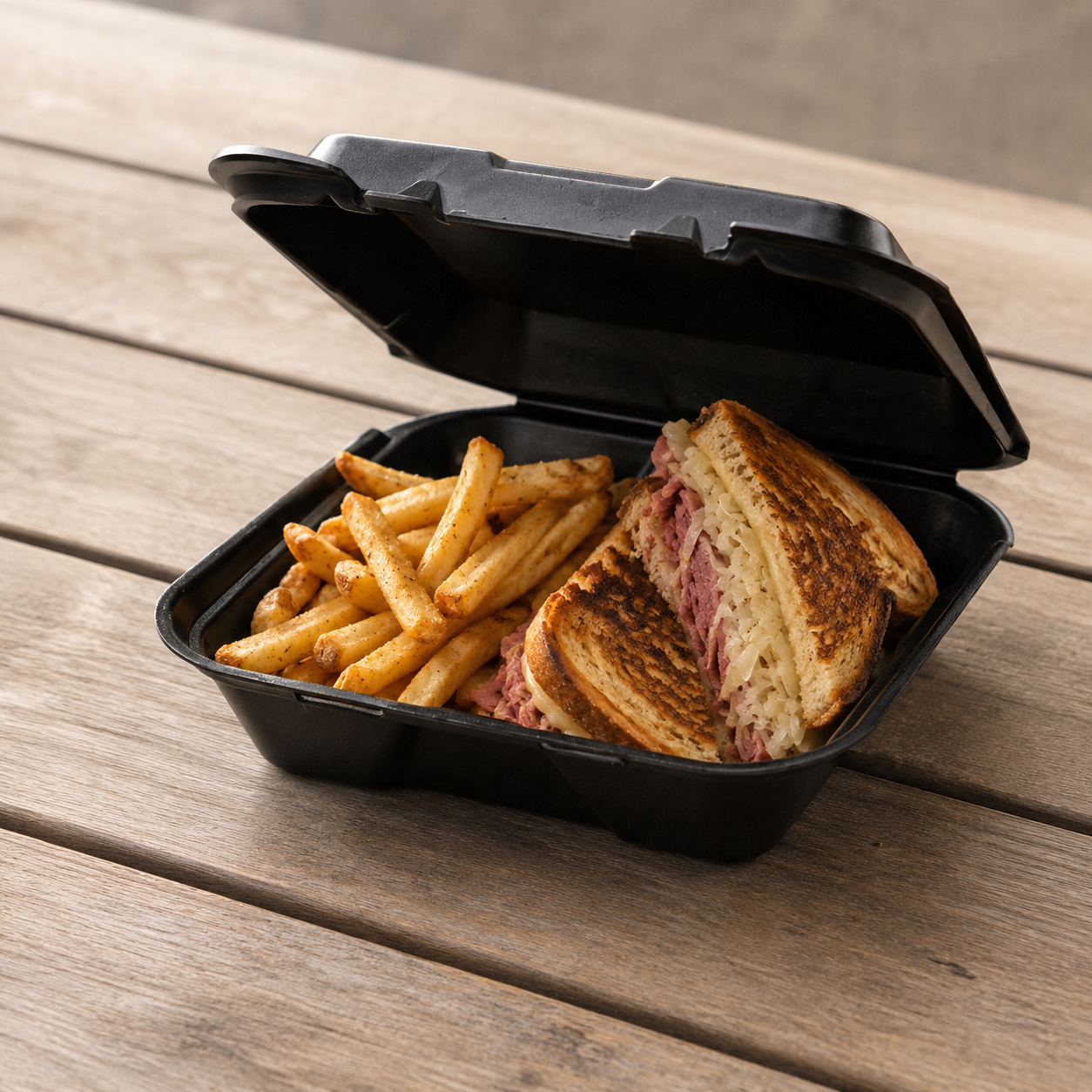 Foam Hinged Container 1-Compartment