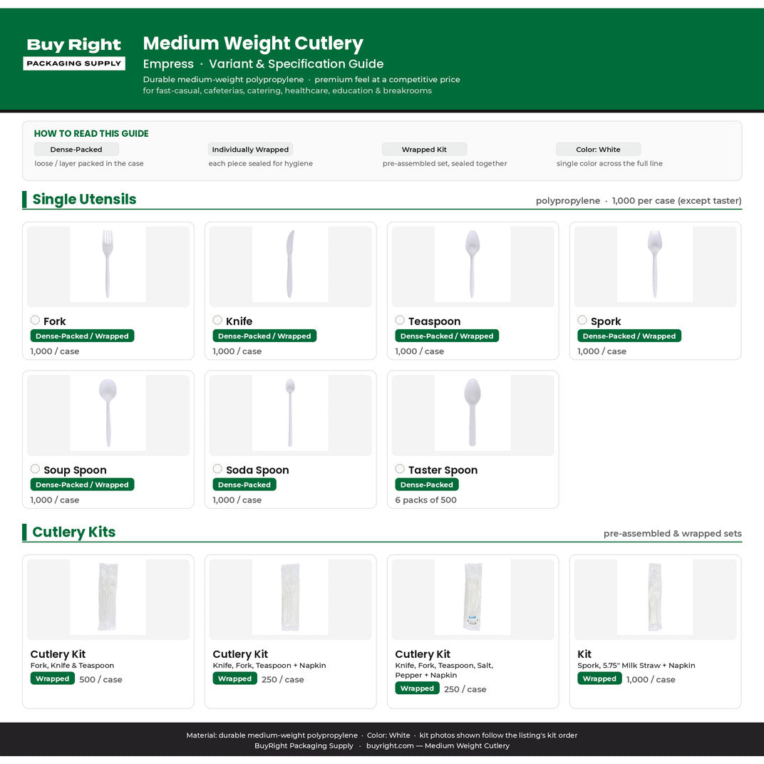 Medium Weight Cutlery