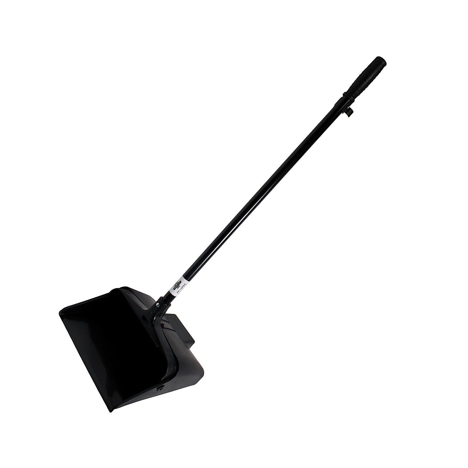 Lobby Dust Pan with 36 in Metal Handle, Black