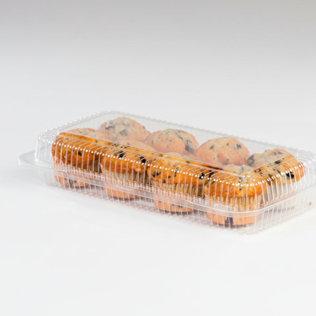 Muffin / Cupcake Hinged Container Clear 12-Count