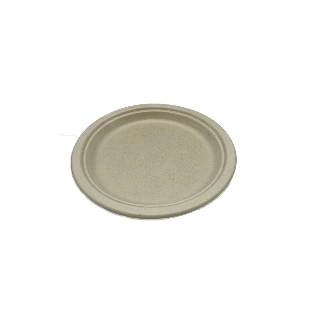 Natural White Bagasse Plates