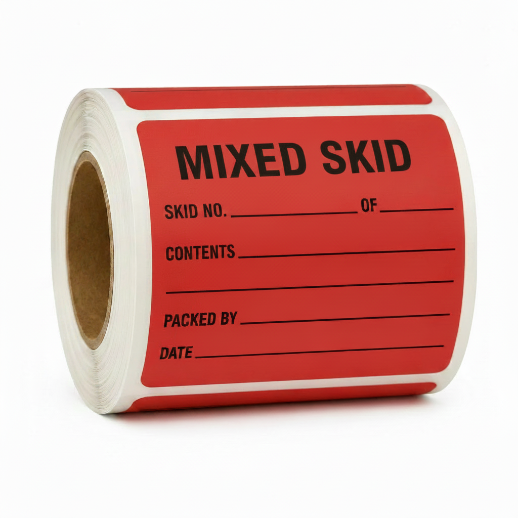 Mixed Skid & Carton Labels - 3" x 5"