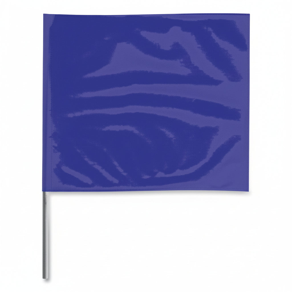 Blue 2 x 3 inch 18-inch Stake Flag