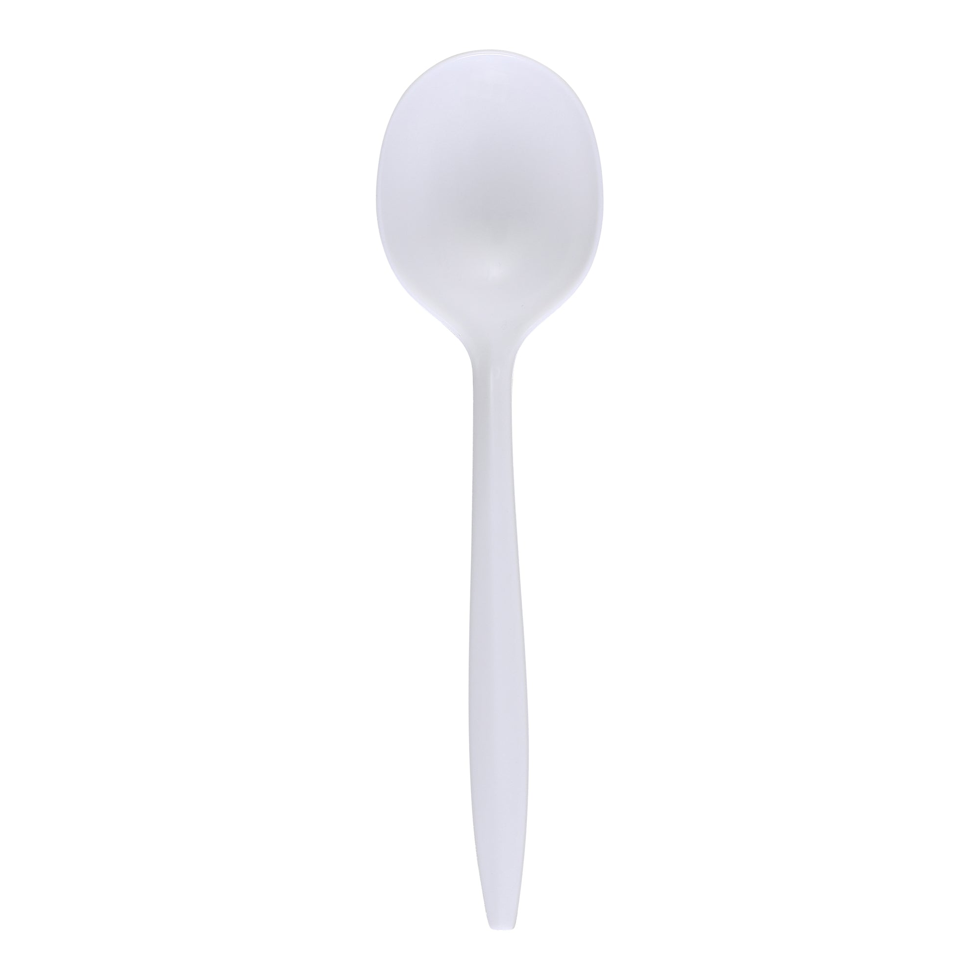 Medium Weight White Wrapped Soup Spoon