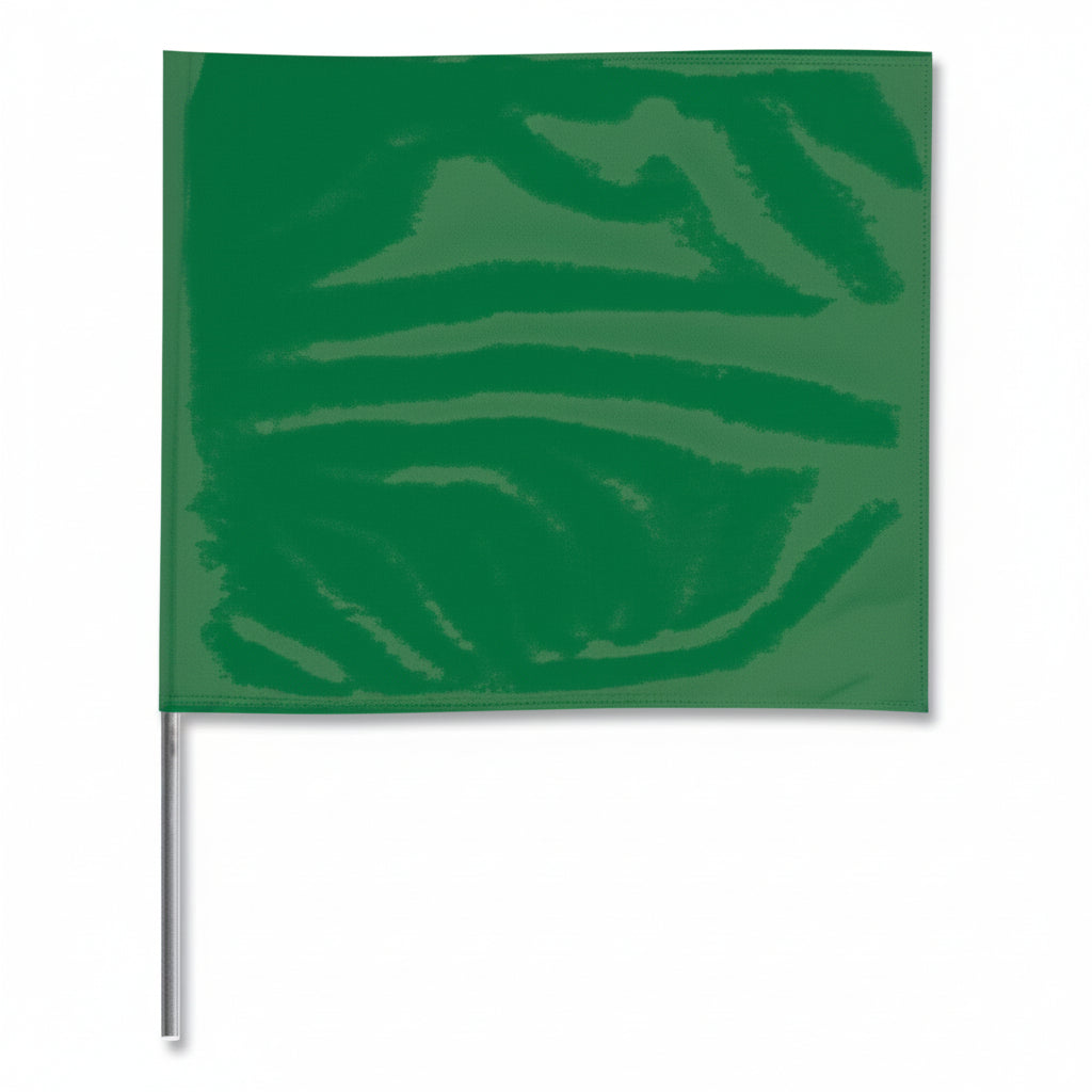 Green 2 x 3 inch 21-inch Stake Flag