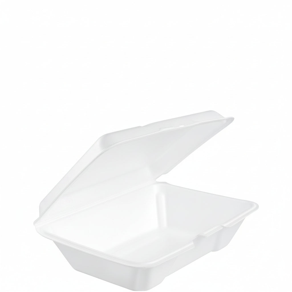 Foam Hinged Container All-Purpose Large 1-Compartment