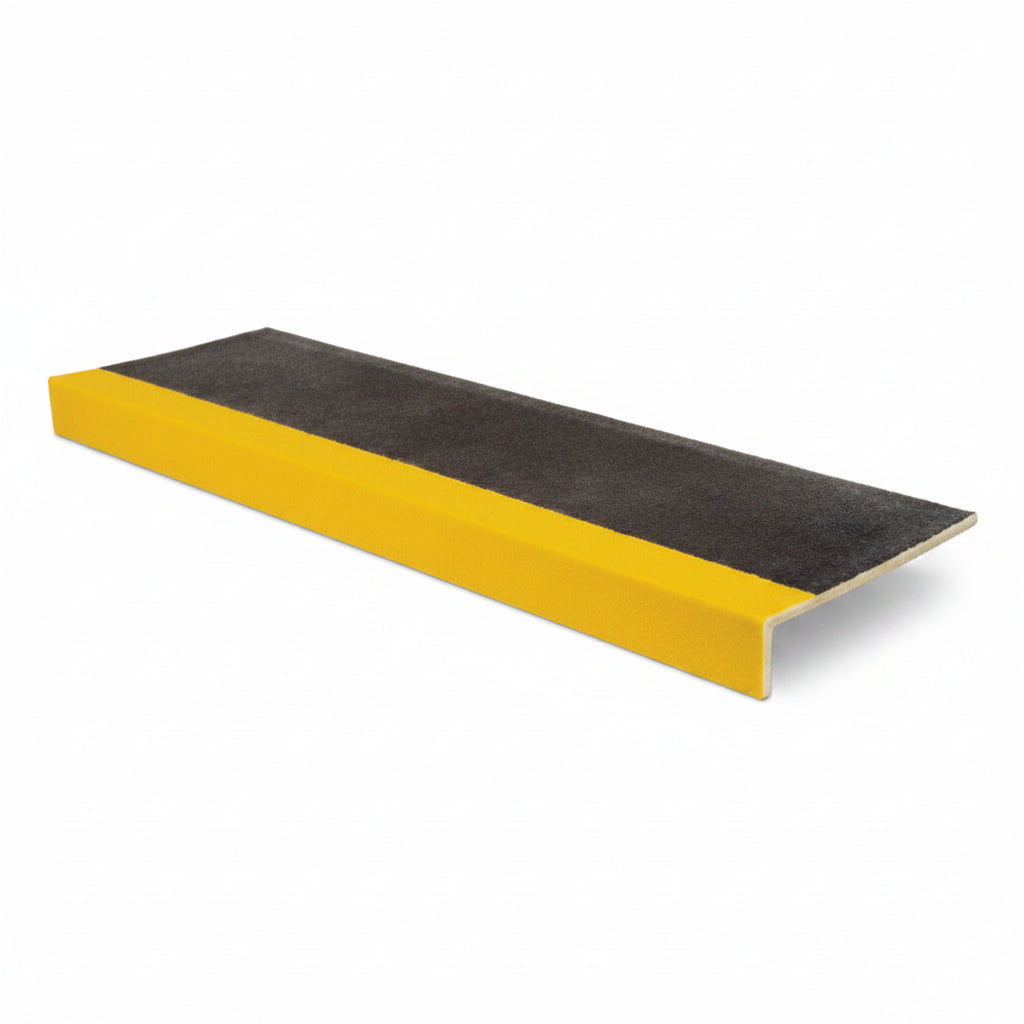 SafeStep Black/Yellow Anti-Slip Step Cover, 10 in x 32 in