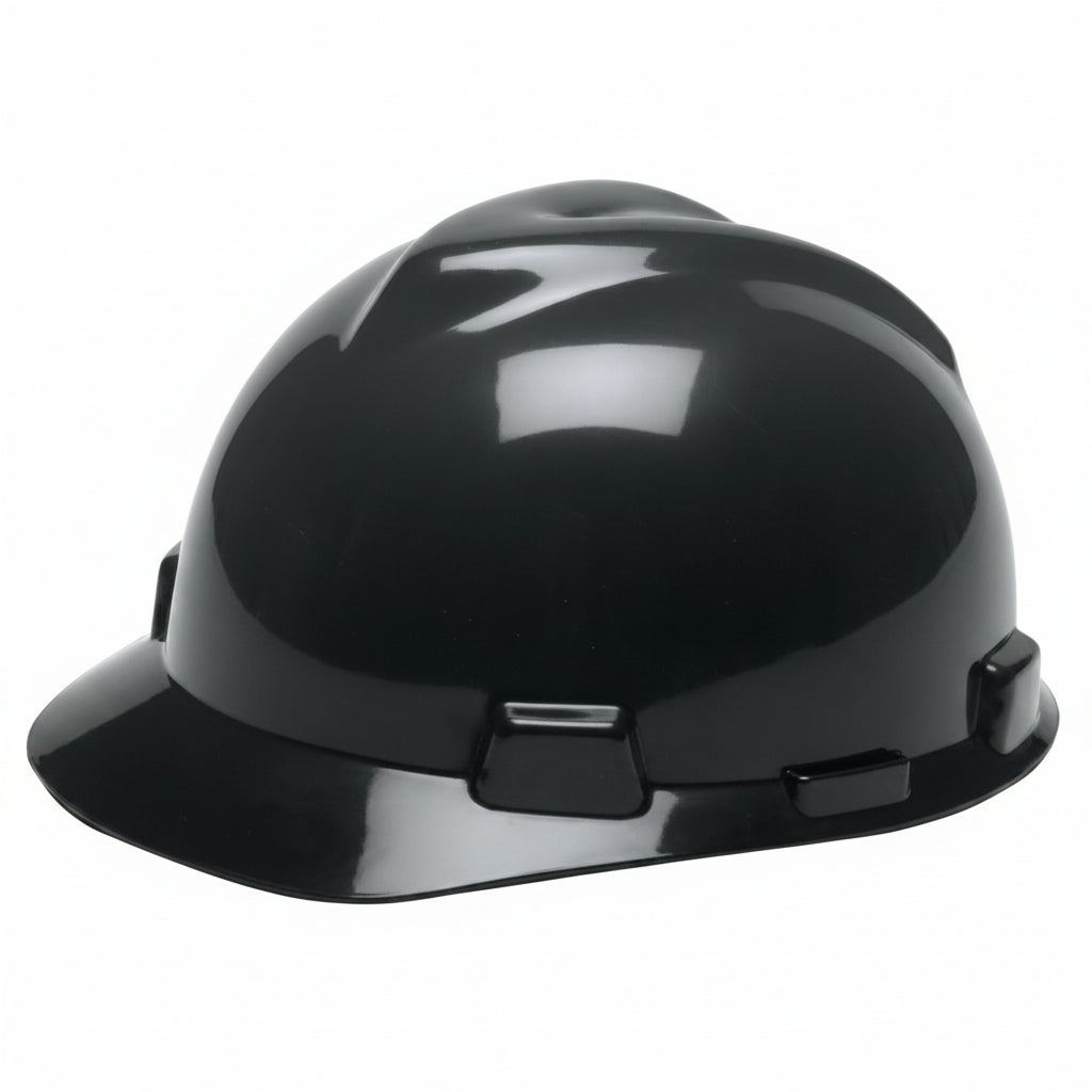 Black V-Gard Cap-Style Hard Hat with Fas-Trac III Suspension