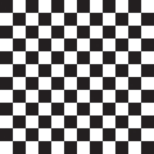 Dry Wax Basket Liner 12" x 12" Black Check