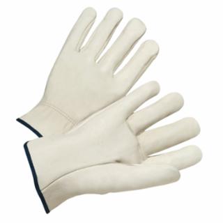 Quality Grain Cowhide Leather Driver Gloves - Large