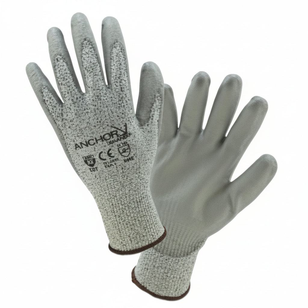 X-Large Black/Gray Micro-Foam Nitrile Dipped Coated Nylon Elastic-Cuff Work Gloves