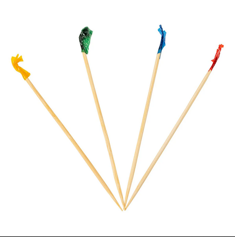 Club Frill Bamboo Toothpicks