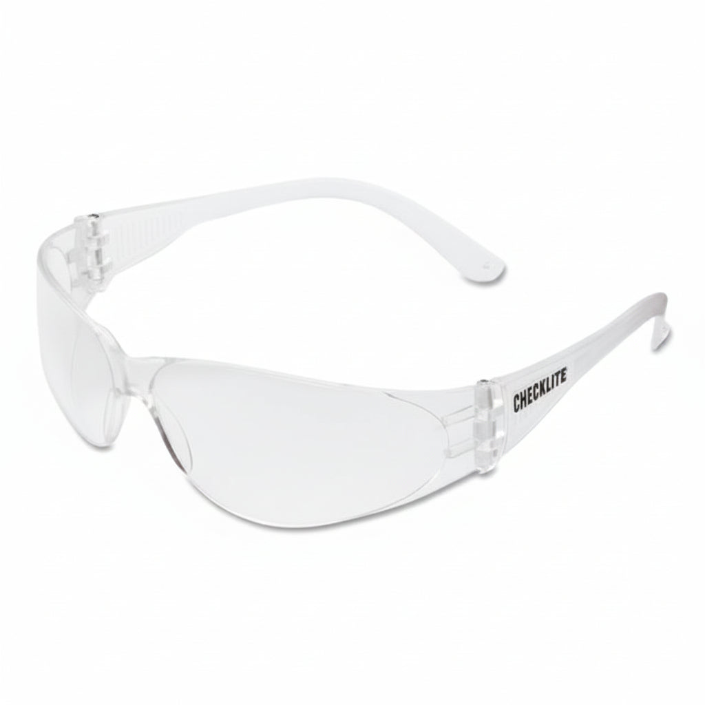 Checklite CL1 Frameless Clear Anti-Fog Safety Glasses with Clear Polycarbonate Temples