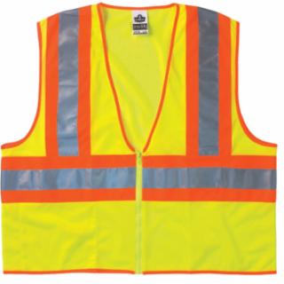 GloWear 8229Z Class 2 Safety Vest - Lime