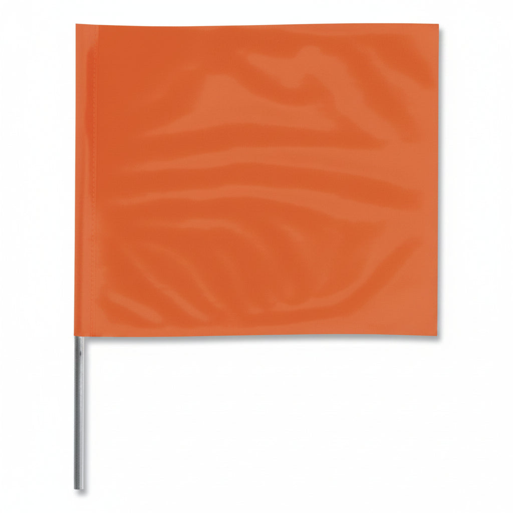 Orange 2 x 3 inch 24-inch Stake Flag
