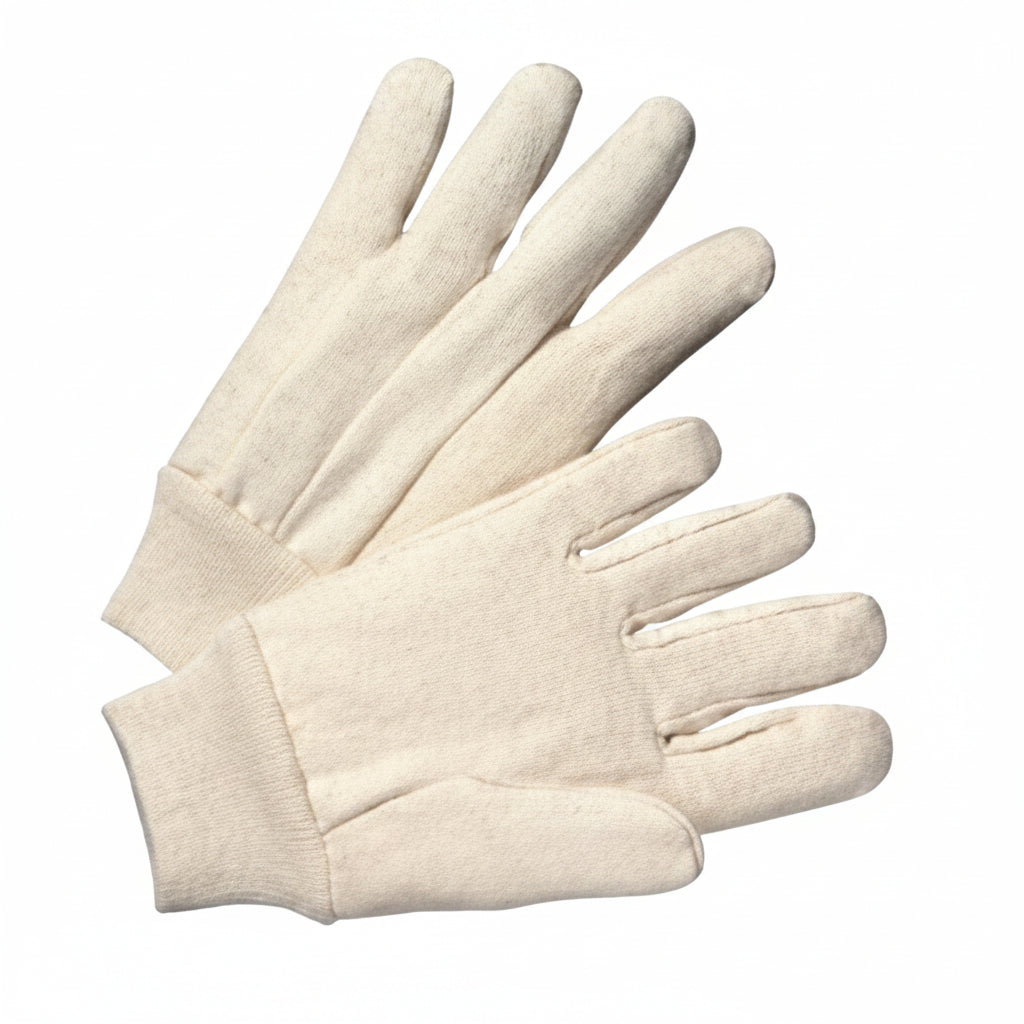 Premium Grade Cotton Canvas Single-Palm Gloves - Large