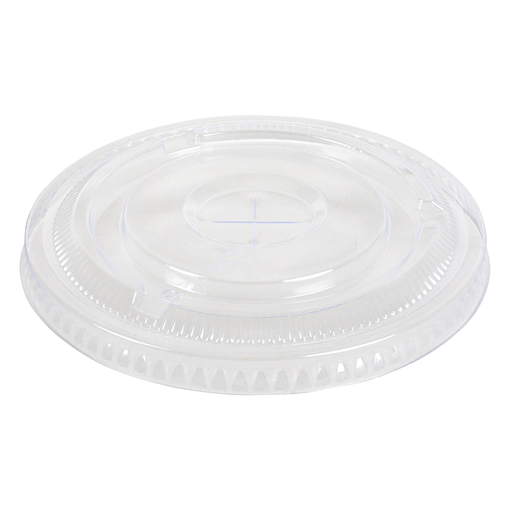 Flat Straw Slot Lid PET Clear 12-24 oz