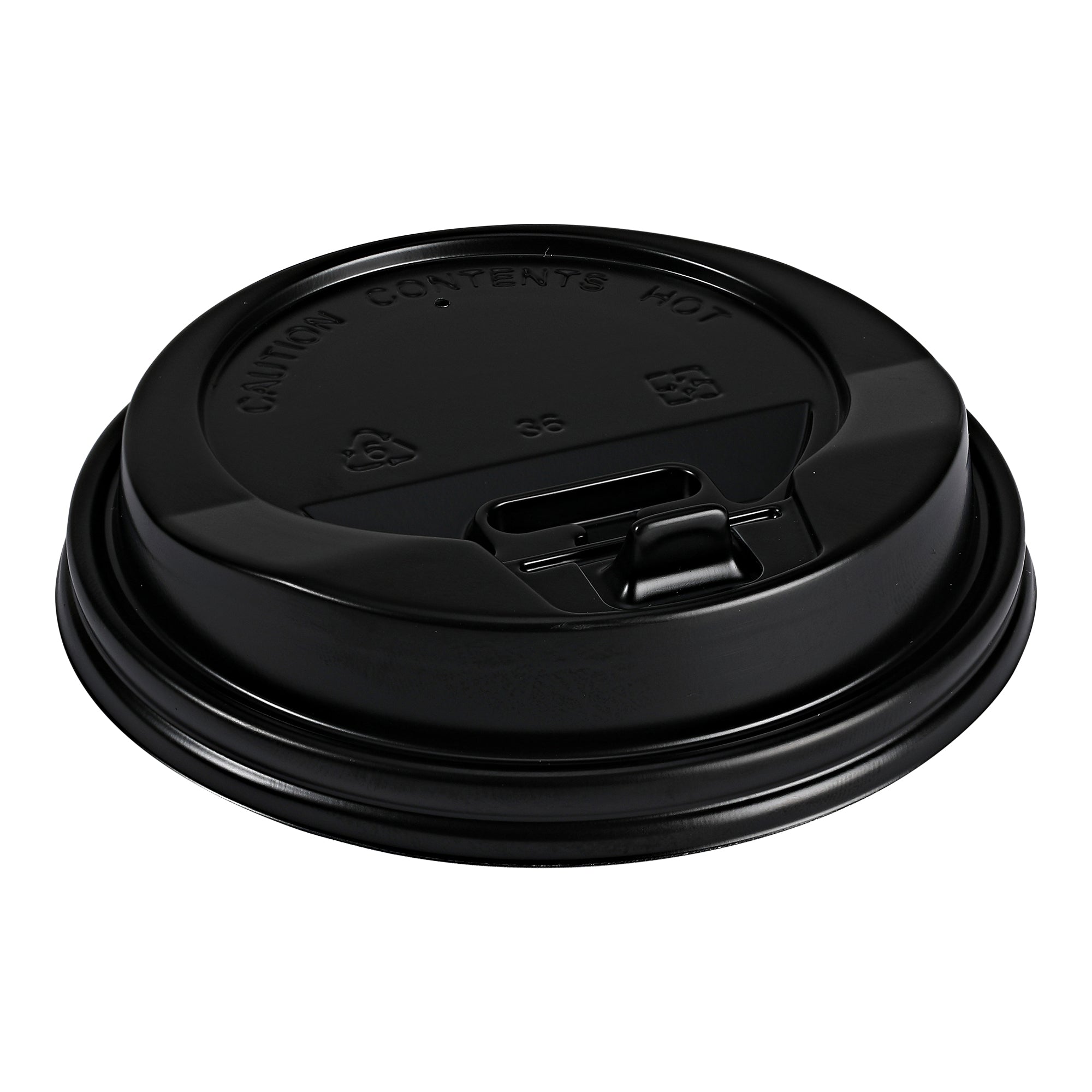 Dome Lid for 10-20 oz Hot Cups Black