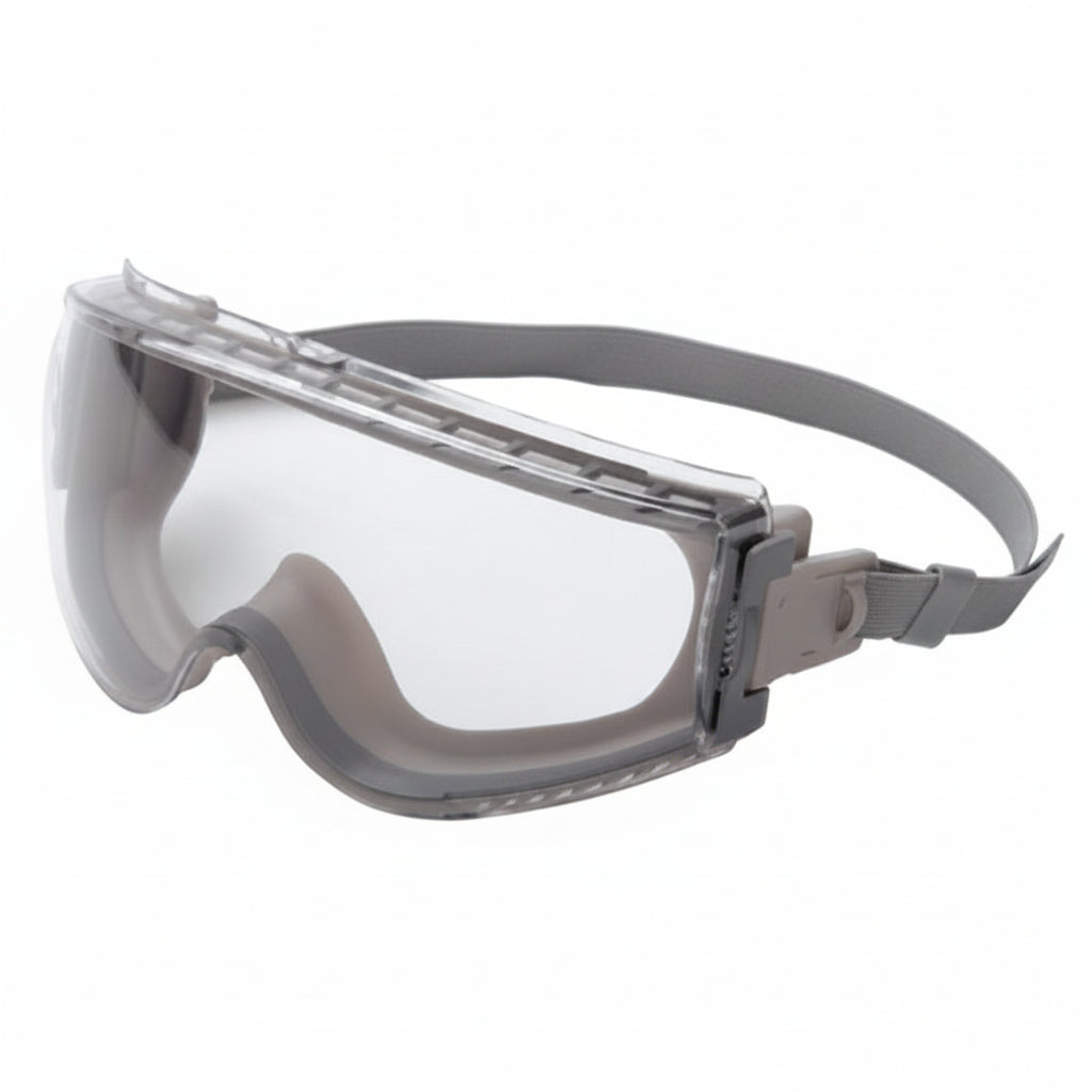 Stealth Clear Anti-Fog Goggles with Gray Frame and Neoprene Strap