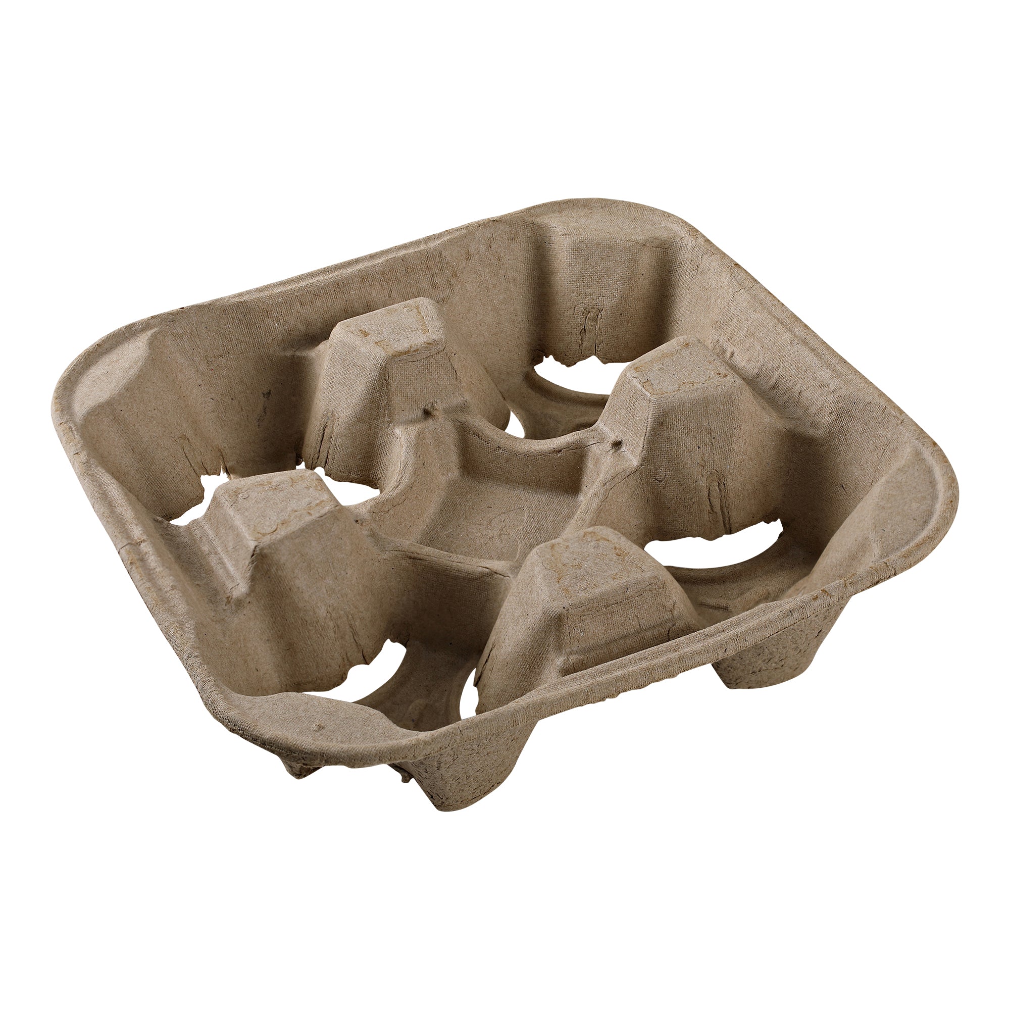 Pulp 4-Cup Carrier Brown