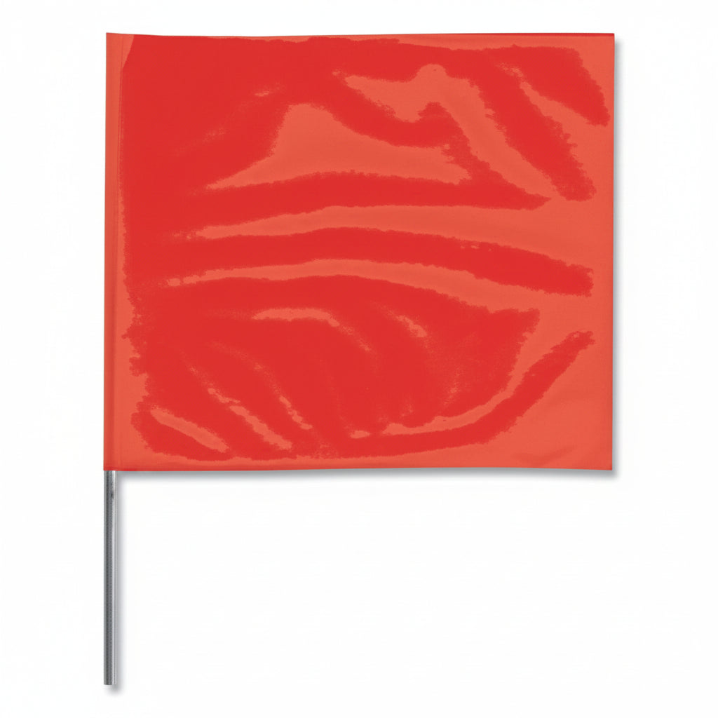 Red 4 x 5 inch 21-inch Stake Flag