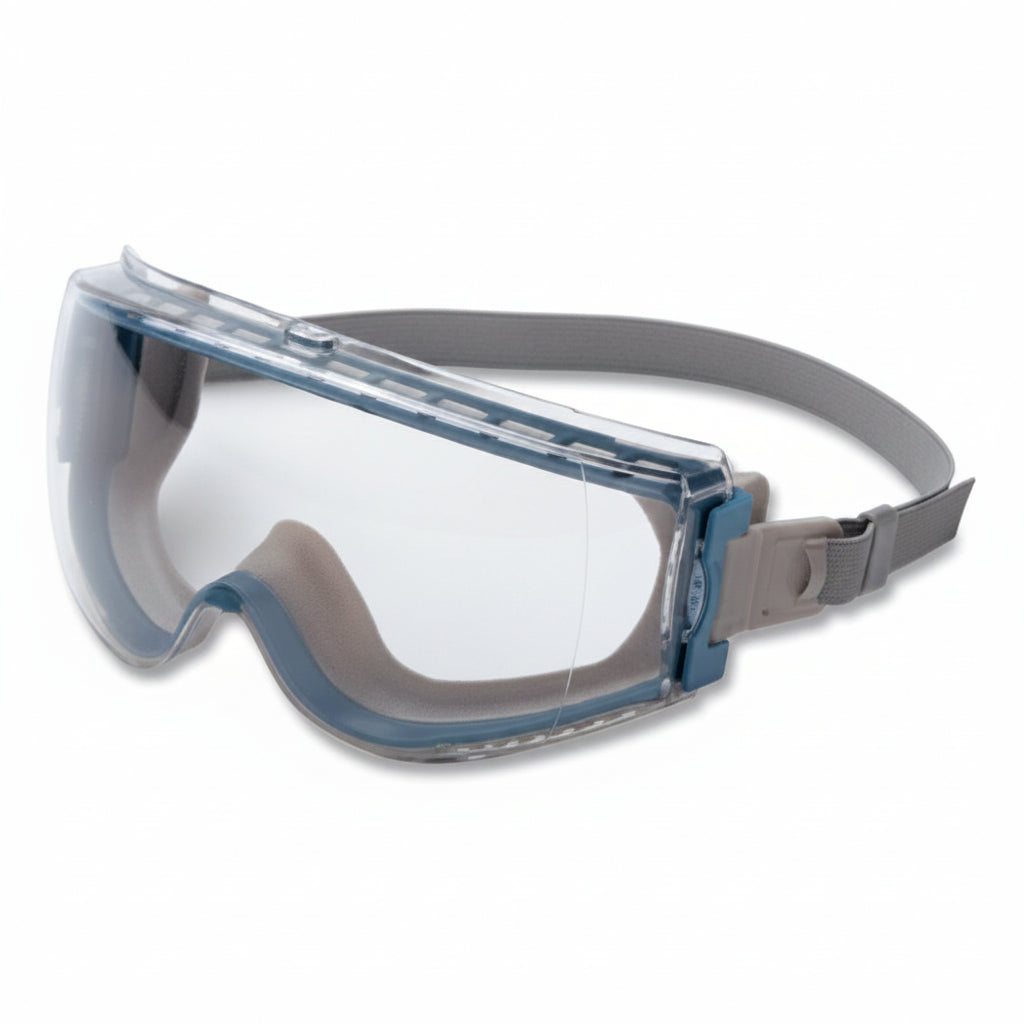 Stealth Clear Anti-Fog Goggles with Teal Frame and Neoprene Strap