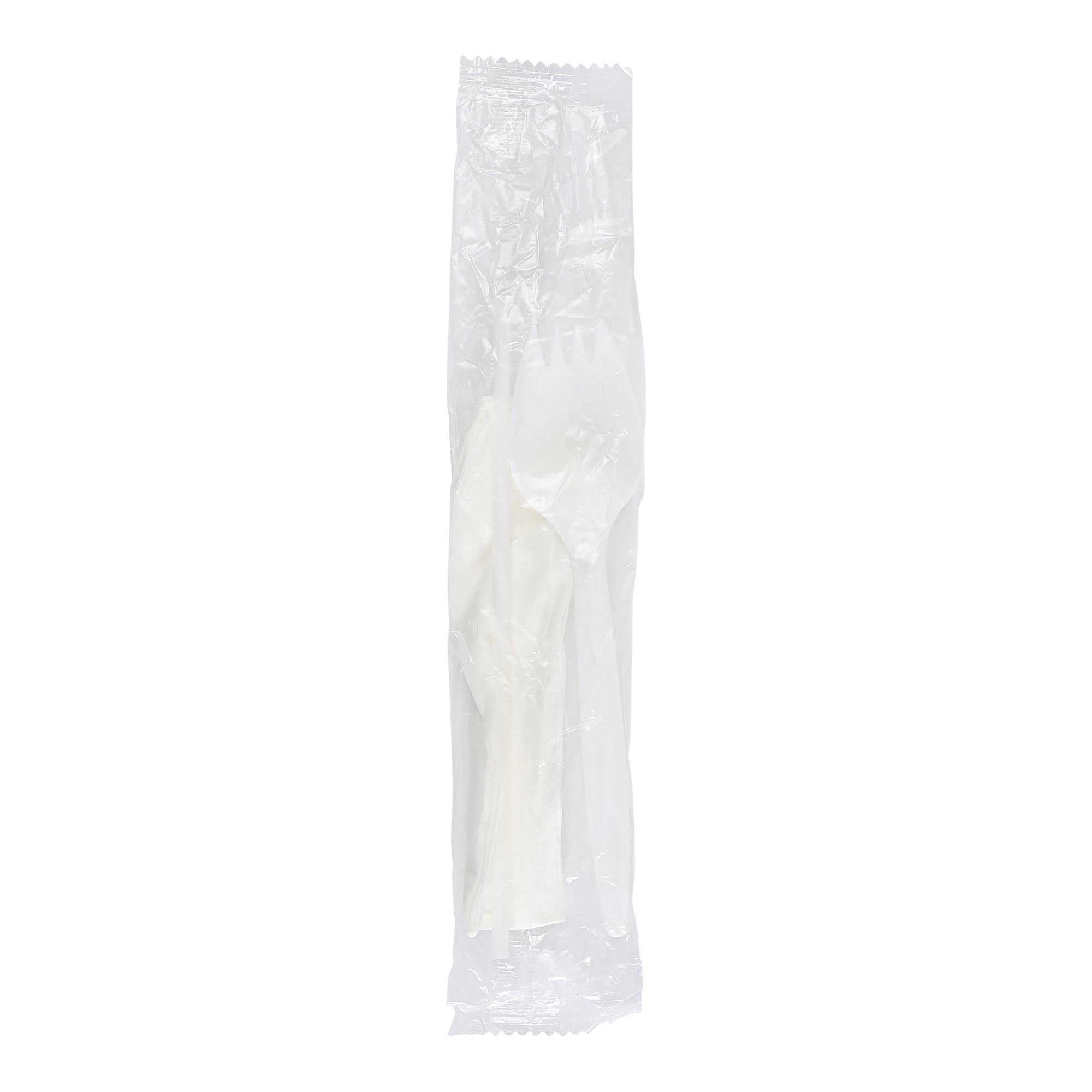 Medium Weight Cutlery Kit with Spork and Straw