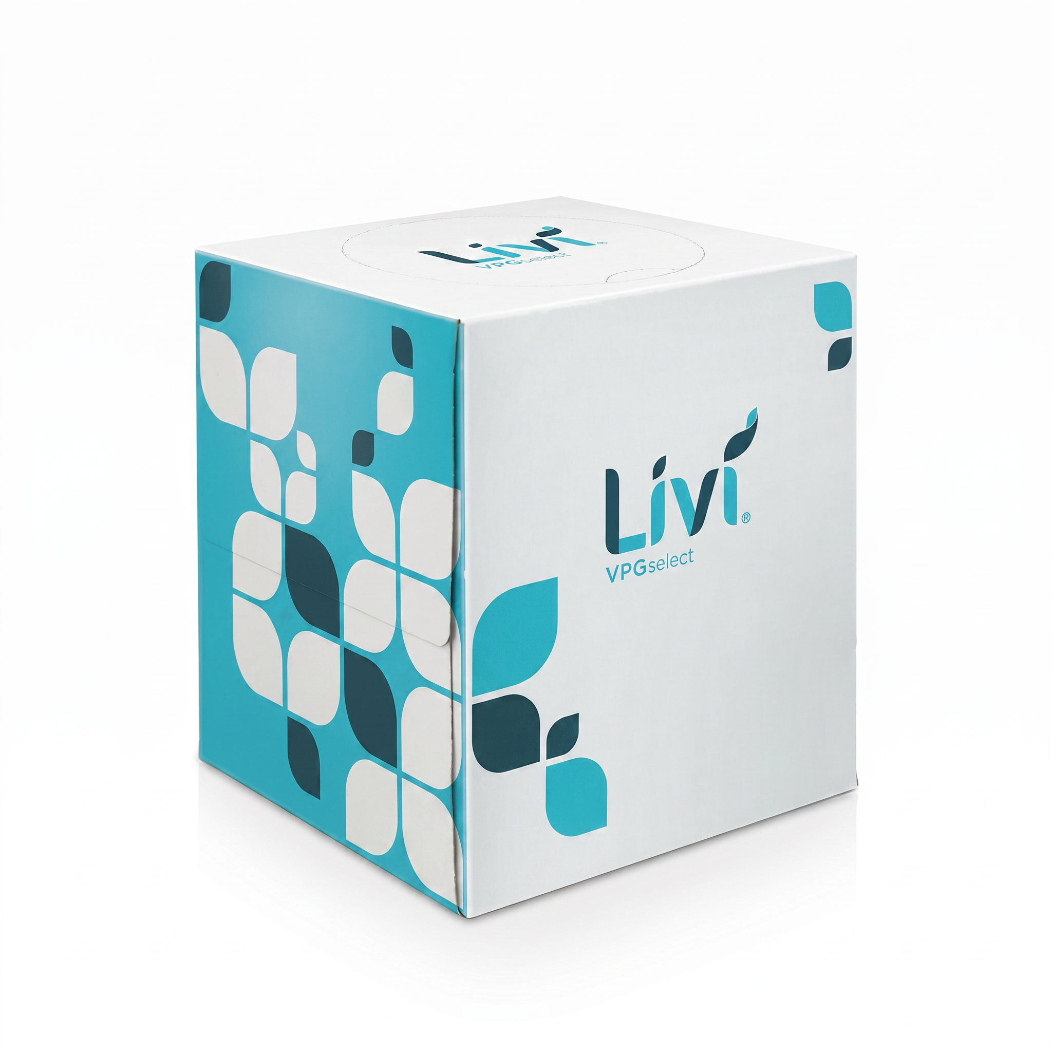 Livi VPG Select Boxed Facial Tissue - cube box