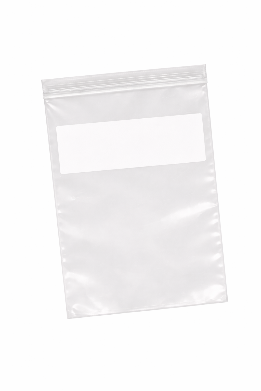 White Block Reclosable Bag 2Mil