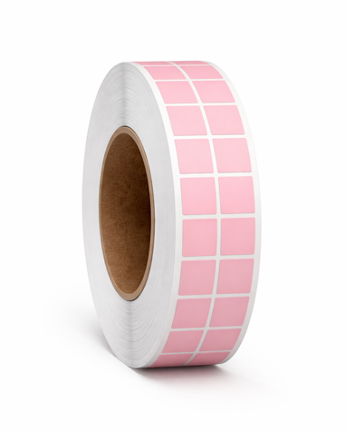 .5" X .5" Pink TT Labels 2 Wide