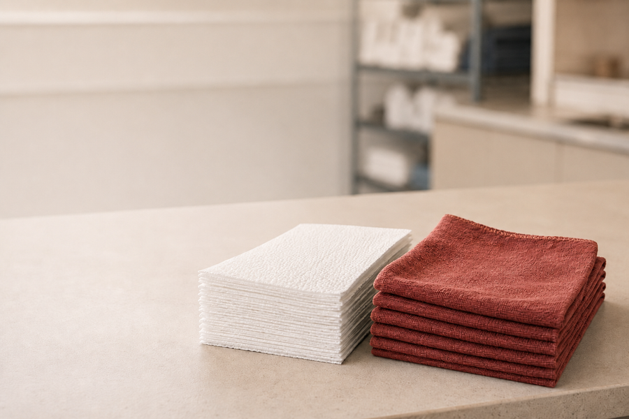 Disposable Wipers vs. Laundered Shop Towels