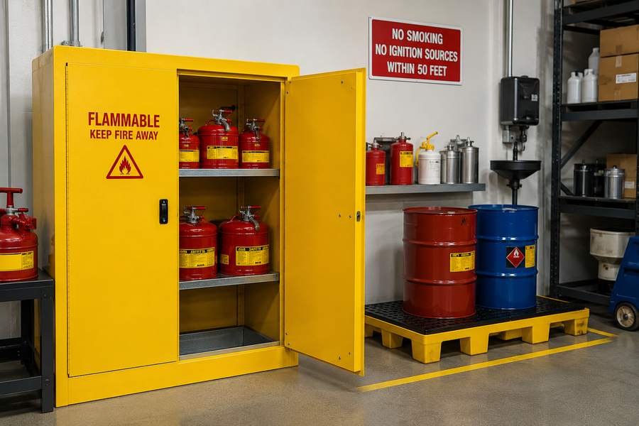 How to Store Flammable Liquids Safely in the Workplace