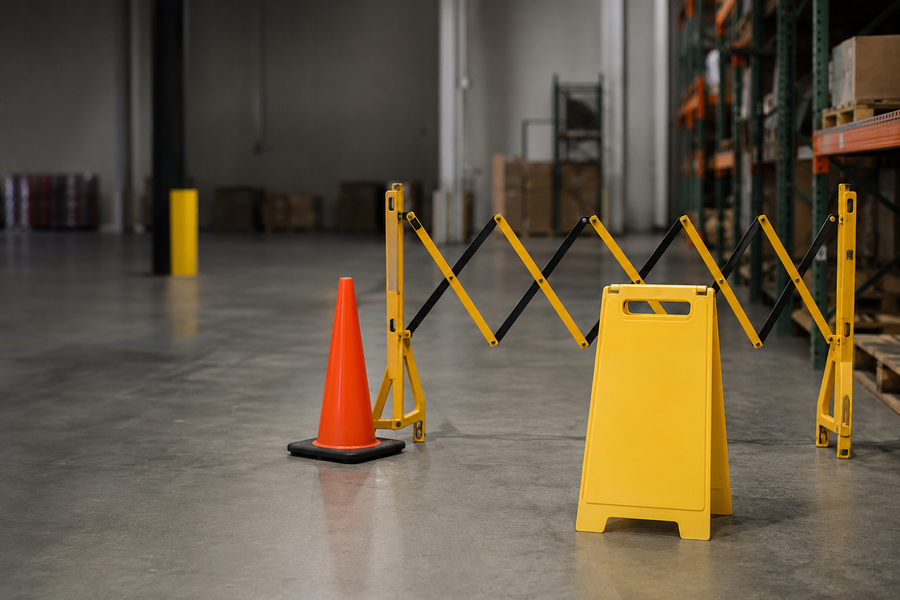 Safety Cones, Barricades or Floor Signs: Which Should You Use?