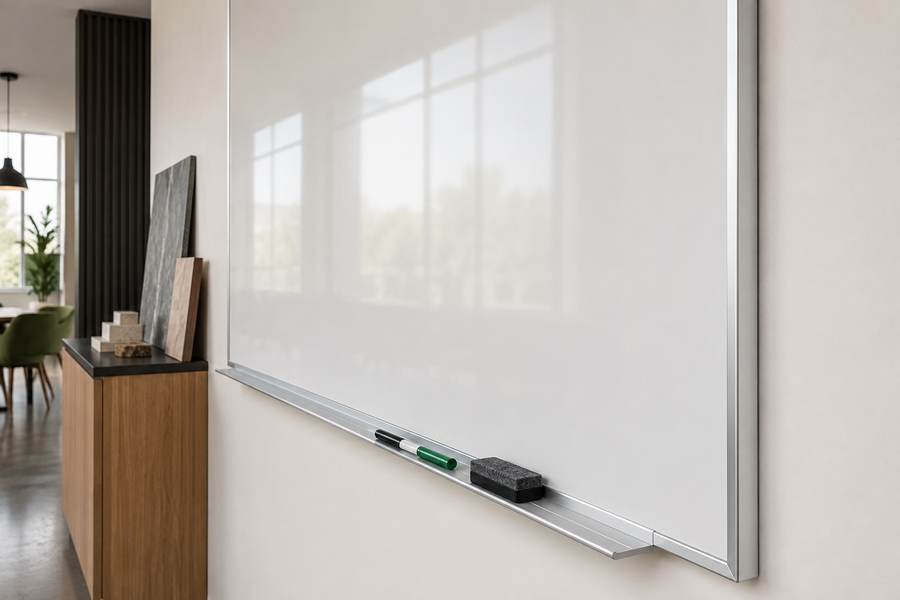 Whiteboard Features Explained: High-Gloss Surfaces, Blade Trays, and J-Trim Frames