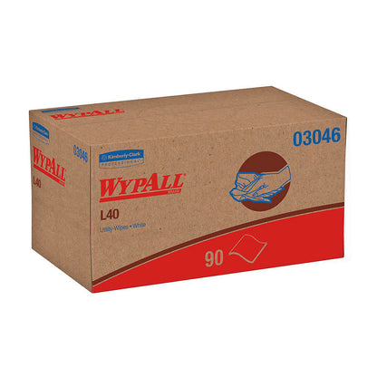 WypAll L40 Wipers White 10.8 x 10, Pop-Up Box