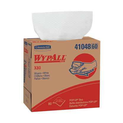 WypAll X80 Wipers White 8.34 x 16.8