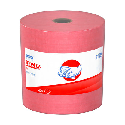 WypAll X80 Cloths Red Jumbo Roll 12.4 x 13.4, 455 Wipers