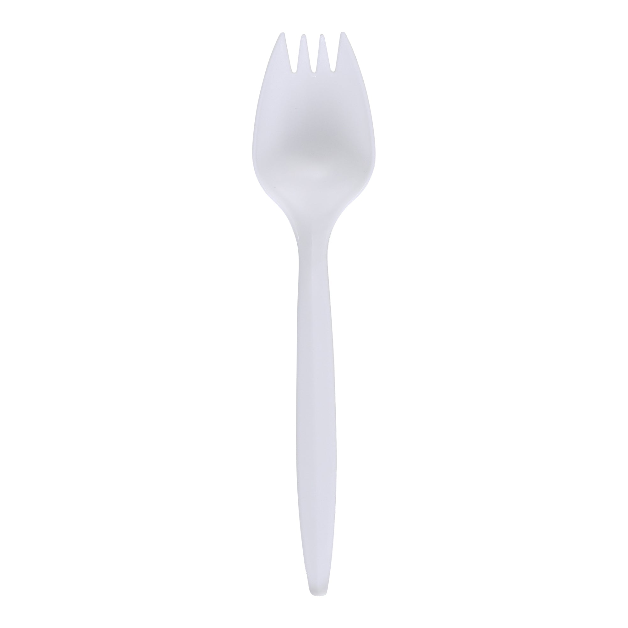 Medium Weight White Wrapped Spork