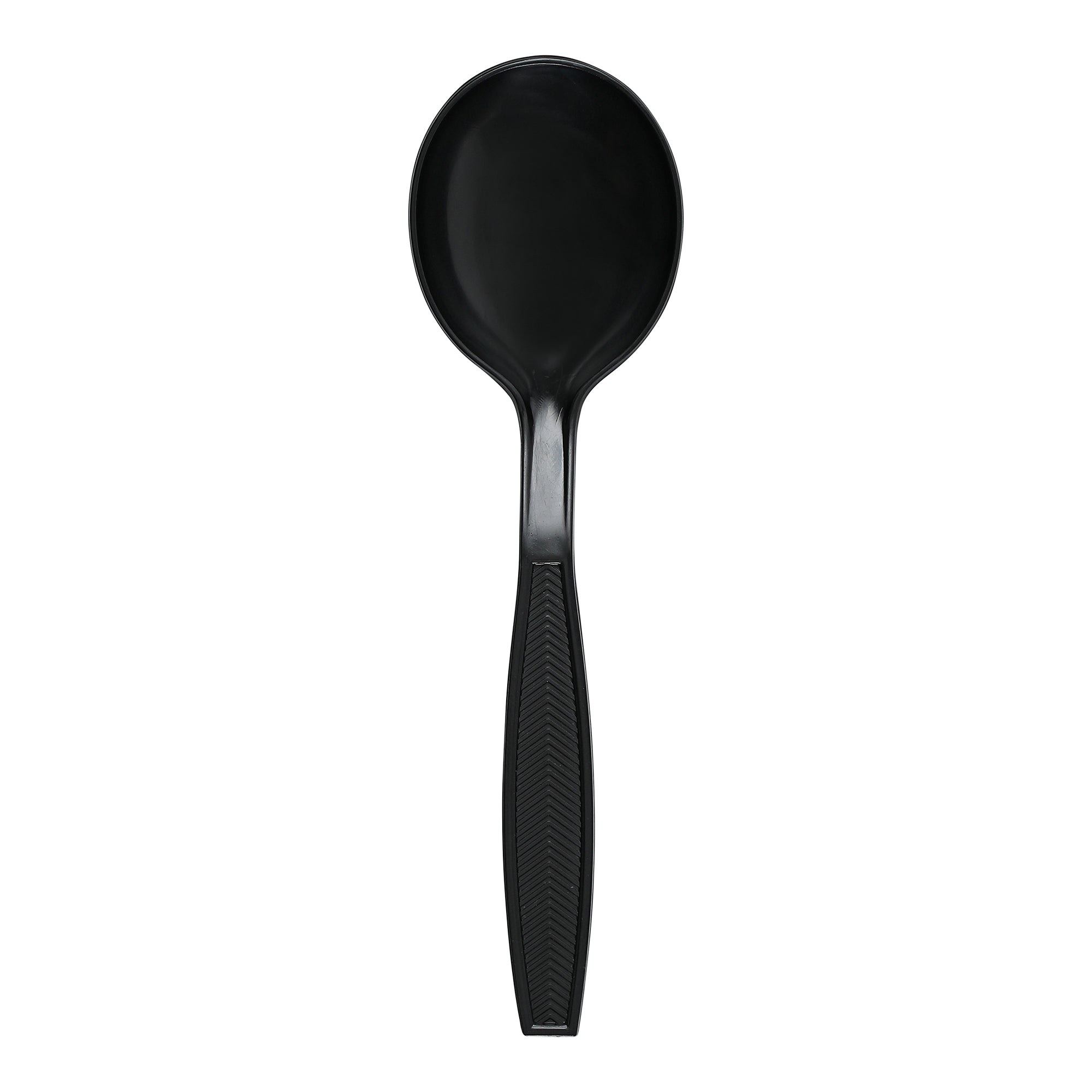 Banquet Heavy Weight Black Wrapped Soup Spoon