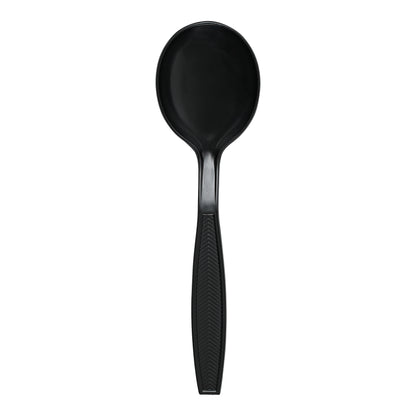 Banquet Heavy Weight Black Wrapped Soup Spoon